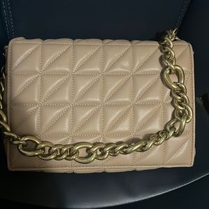 Zara Quilted Chain Handbag